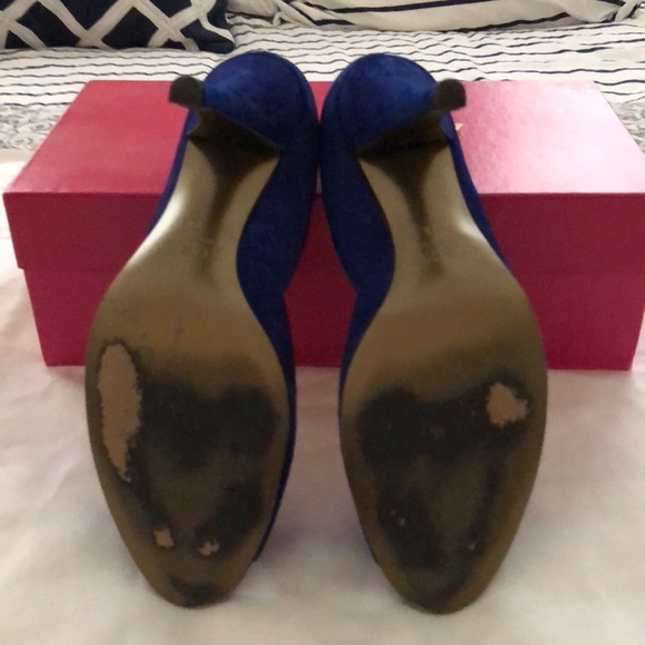 J.Crew Suede Peep-tie heels with Satin Bow - Picture 6 of 7